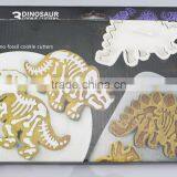 Set of 3-pieces Baking Cookie Cutters Cake Decoration Dinosaur Skeleton Fossil Dinosaur Fossil Cookie Making Molds Stamps thumbnail-6