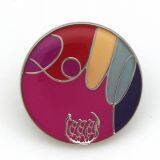 Promotion Custom Metal Company Logo Pin Round Name Button Badge thumbnail-2