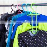 Wholesale Stock Small Order Plastic Magic Fishbone Shaped Hanger With 3layers thumbnail-4