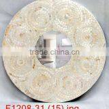 High quality best selling Decorative MOP round wall Mirror