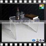 Clear Acrylic U-shaped Antique Console Table PMMA Custom Coffee Table Cheap From Shenzhen Yidong thumbnail-6