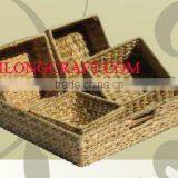 WATER HYACINTH BASKET/ TRAY TCC-BK22 thumbnail-1