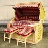 Rattan Wooden Plastic Beach Chair Wholesale Strandkorb thumbnail-1