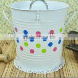 Galvanized Metal Ice Bucket With Lid thumbnail-1