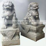 China Fengshui Home Decoration Marble Lion Statue for Gate Decoration