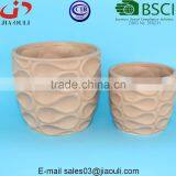 Wave Patterned Ceramic Succulent Pot Matte Flower Pot thumbnail-6