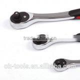 OK-tools China Manufacturer Chrome-molybdenum 72T Ratchet Wrench With Bend & Flat Handle thumbnail-3