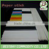 Colorful Pattern Food Paper Sticks,chocolate Cake Lollipop Stick thumbnail-5