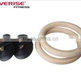 28mm 32mm Wooden Gym Rings With Adjustable Straps thumbnail-1