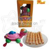 Yummy Egg Roll Cream Biscuit With Tortoise Toy thumbnail-1