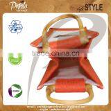 Jute Wine Bag With Cane Handle for One Bottle thumbnail-5