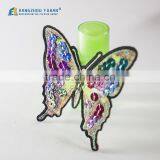 Customized Sequin Embroidery Butterfly Badge With Iron-on Backing thumbnail-3