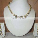 GOLD PLATED Pachi Kundan Necklace EARRING Set thumbnail-1