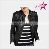 Ladys Leather Jacket OEM Service Faux Jacket Customized Pu Jacket thumbnail-1
