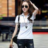Hot Sale Professional Wholesale Cheap Custom Women Short Sleeve Polo Shirt Cotton thumbnail-1
