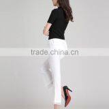 Zm40637b Wholesale Women Clothing Slimming Trousers Female Casual Lace Ninth Pants thumbnail-4