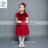 Girls Party Dress Coral Fleece Winter Dress Designs For Girl Of 10 Years Old Short Puff Sleeve Dress thumbnail-1