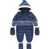 Kids Wholesale Winter Clothes,custom Design High Quality Baby and Infant Winter Hooded Rompers thumbnail-6
