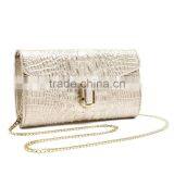 Hotsale Fashion Women Ladies Clutch Evening Bag With Chain Strap Genuine Leather Women Purse thumbnail-4