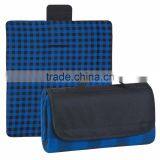 Roll-Up Picnic Blanket - Measures 52" x 47", Made From Polyester Fleece Plaid With Lining and Water-resistant PE Backing thumbnail-5
