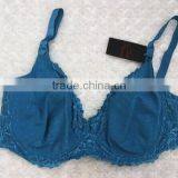 Solid Color Fancy Sexy Fat Women Wholesale Plus Size Bras in High Quality thumbnail-2