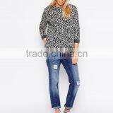Maternity Sweatshirt in Super Soft Animal Print China Products thumbnail-4