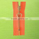 Western Europe Hot Sale High Quality Cheap Price Rose Gold Metal Zipper thumbnail-5