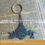 Japan Hokkaido Map Metal Alloy Keychain thumbnail-4