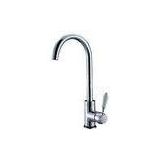 Ceramic Kitchen Tap Faucet With H59 Brass , Chrome Plated Faucet