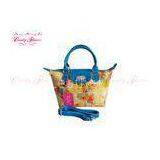 Ladies Floral Print Handbags Canvas Beach Totes for Appointment thumbnail-1
