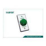Aluminium Mushroom Green Dome Exit Button , Door Release Switch For Access Control