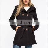 Best Selling Classic Wool-blend Double-breasted Women's Coat Wholesale thumbnail-2