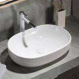 Bahtorom Ceramic Rectangle Single Hole Sanitary Ware Wash Basin Tabletop Good Sale China Supplier for Hotel Home Used thumbnail-4