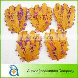 Wholesale Orange/Purple Goose Feather Pads for Baby Headband DIY thumbnail-1