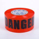 high quality plastic caution tape red barricade tape PE warning tape