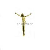classical gold china funeral accessories factory zinc coffin crucifix cross PCJ02