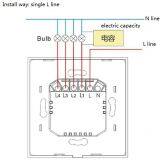 Smart WIFI Touch Wall Switch Eruope and UK Standard/1-4 Ways thumbnail-2