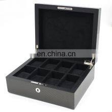 Custom Fancy Gift Fashion Carbon Fiber Luxury Wholes Varnish Expensive Best Quality Wooden Watch Box thumbnail-5