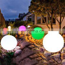 Waterproof Led Illuminated Ball/led Beach Ball Light/outdoor Solar Plastic Led Ball Sphere Stone Light Lamp