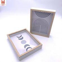 MDF Wood Frame Box White and Log Color 3d Shadow Box Frames Picture Photo Frame Box thumbnail-5