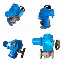 DN100 On-off Type 220V 1 PH 50HZ Part-turn Electric Actuator Ball Valve thumbnail-1