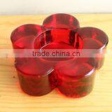 Red Candy Decor Glass Candle Holder/candle Jars/table Tealight Holders