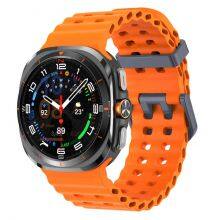 Wholesale Original Ocean Accessories Sport Silicone Strap for Samsung Watch 7 Ultra Galaxy Bands