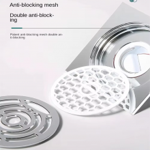 Customized Modern Copper Floor Drains for Hotels Anti-Blocking Deodorizing for Kitchen Bathroom Wet Dry Areas Mainly for thumbnail-3