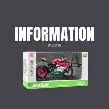 JIAYE 1:12 Scale Ducati 1199 Motorcycle Diecast Cars Metal Model Stimulation Display Sound & Lighting thumbnail-2