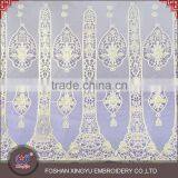 New Style Low Cost Plain White Net Embroidery Fabric Design 100% Cotton Mesh Fabric thumbnail-5