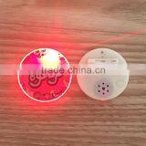 ABS Plastic Flashing LED Lights Music Sound Badge thumbnail-3