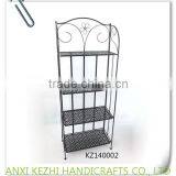 KZ140008 4 Tiers Wrought Iron Indoor Home Supermarket Shelf Metal Vegetable Rack thumbnail-3