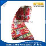 Printed Decorative PVC/PET Shrink Sleeve / Heat Shrink Bottle Lable Film Roll thumbnail-4