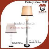 Polyresin Pure White Floor Lights With Acrylic Base